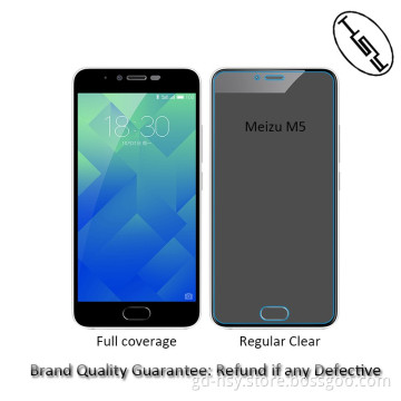 HUYSHE 9h 0.33mm 2.5D full cover tempered glass for Meizu m5 screen protector edge to edge